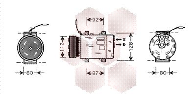 VAN WEZEL Kompressori, ilmastointilaite 4300K286